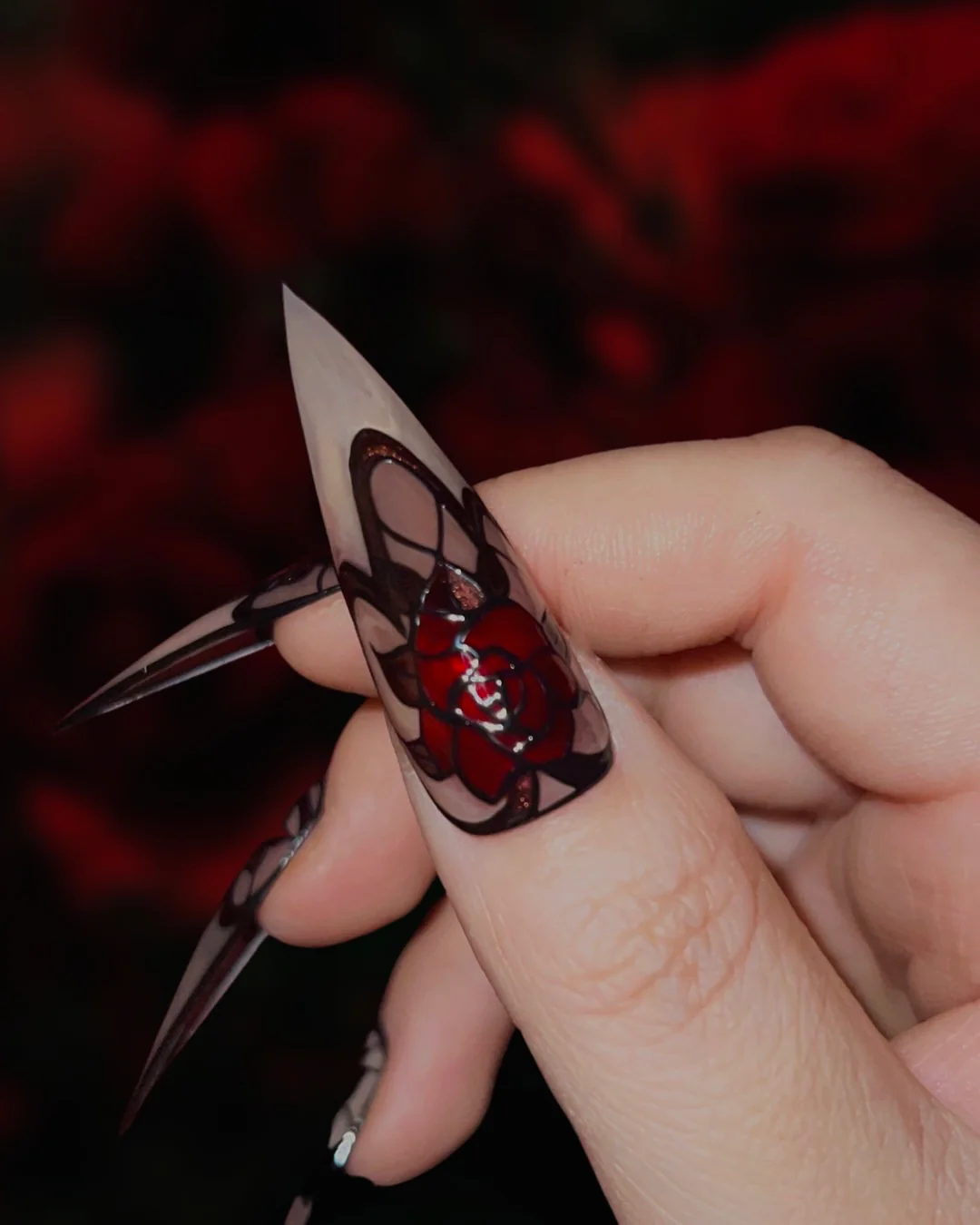 Morticia: Tiffany Lamp - Nail Gallerys