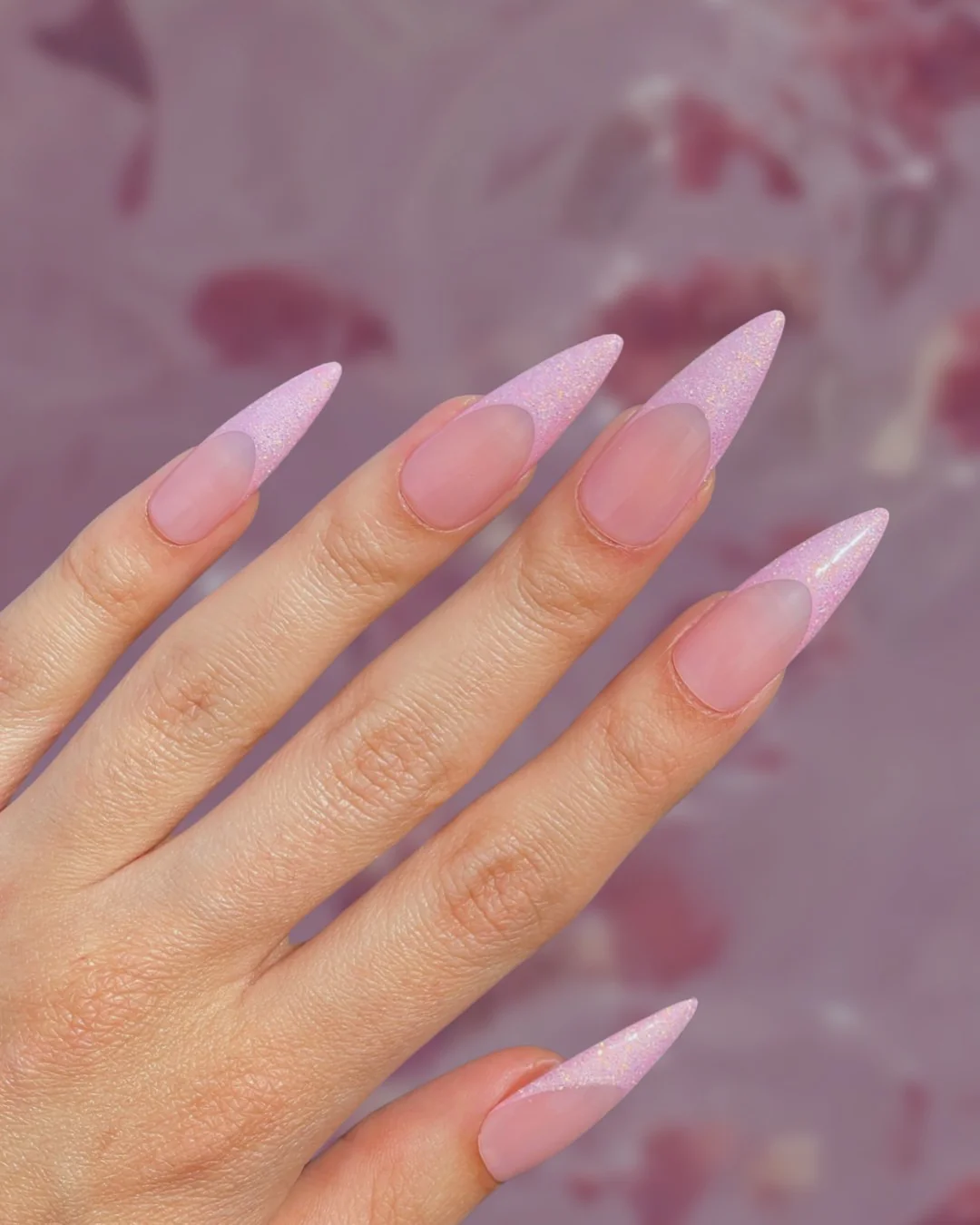 Sparkling Blossom French - Nail Gallerys