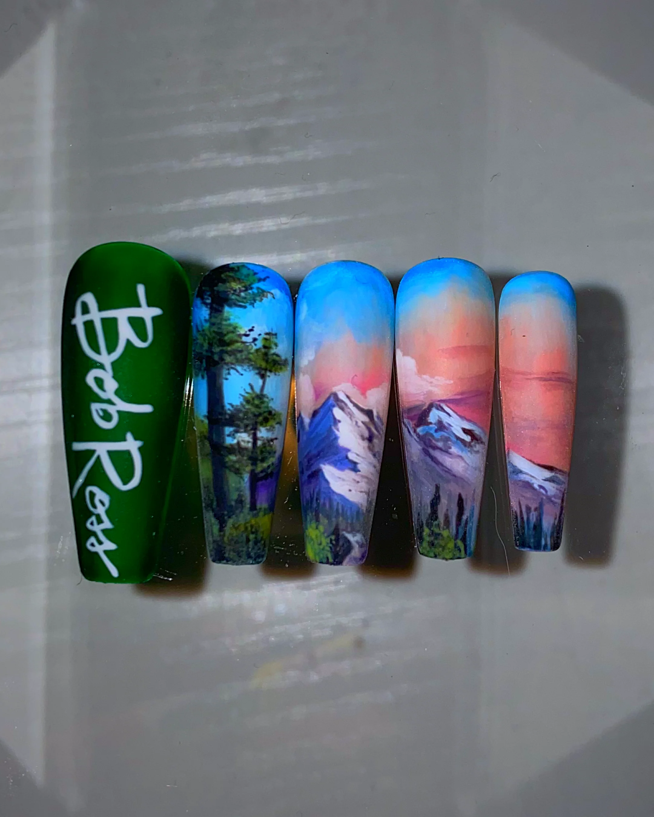 Bob Ross Press-Ons - Nail Gallerys