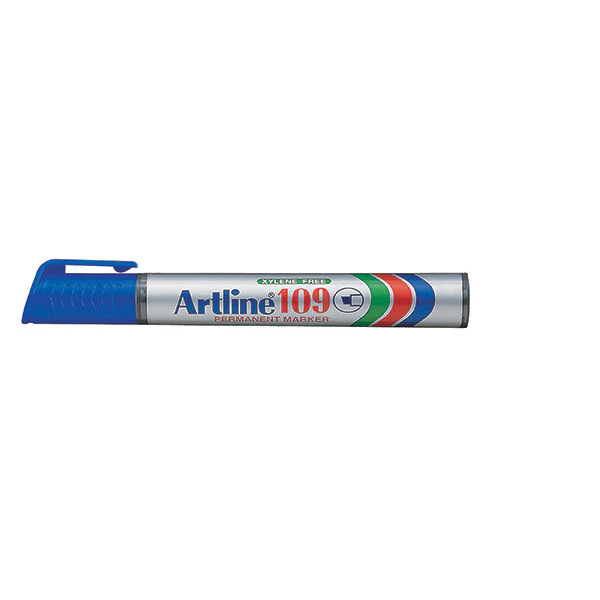Artline 109 Easimark Permanent Marker 5mm Chisel Nib Pack Of 12 - Nail Gallerys