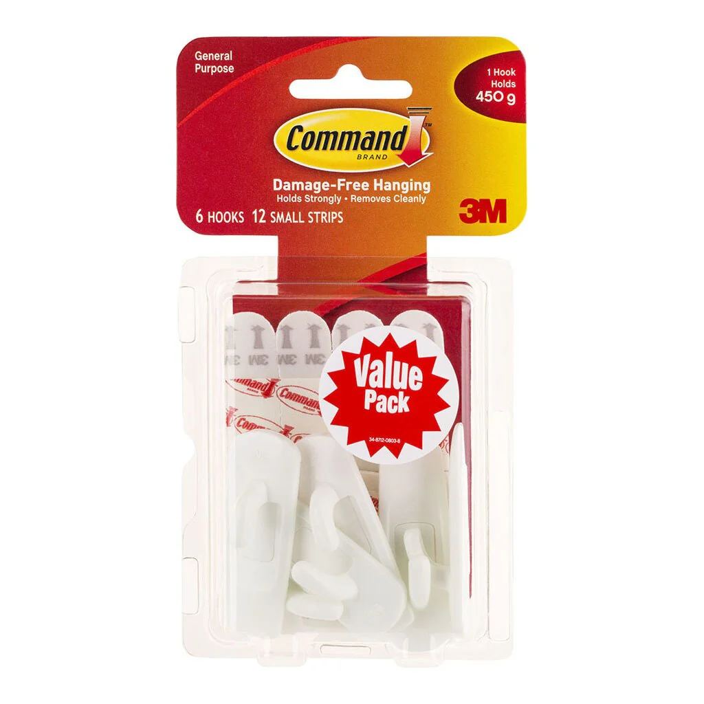 Command Hook 17002 Small White - Nail Gallerys