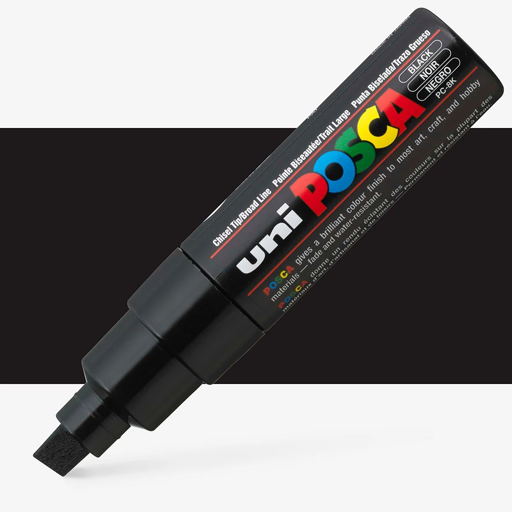Uni Posca PC-8K 8.0mm Bold Chisel Tip Markers - Nail Gallerys