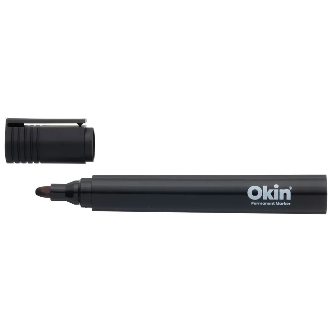 Okin Permanent Marker Bullet Tip - Packs Of 12 - Nail Gallerys