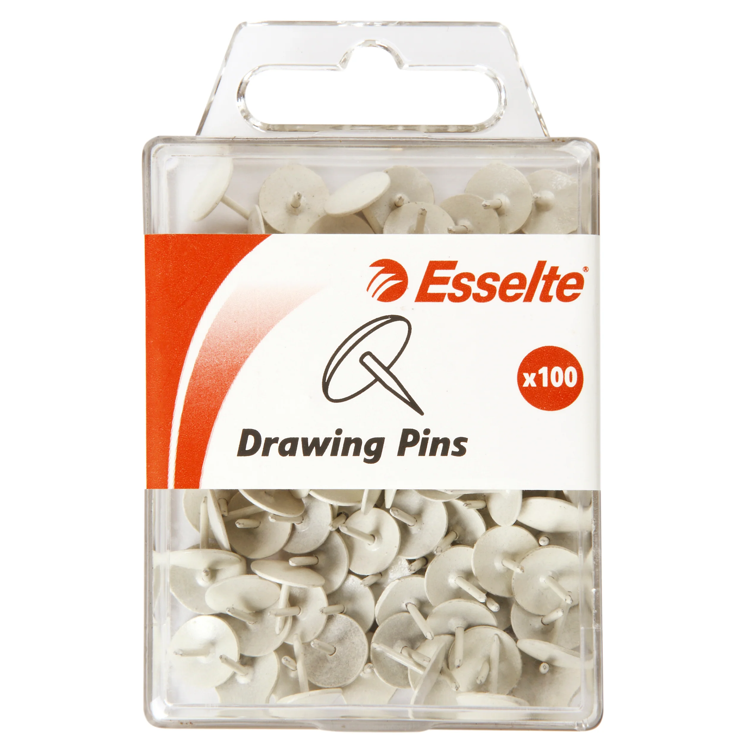 Esselte Drawing Pins Coloured Pack Of 100 - Nail Gallerys