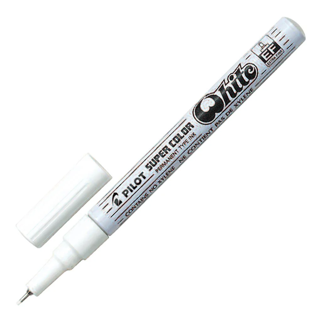 Pilot Super Colour Paint Markers White - Nail Gallerys