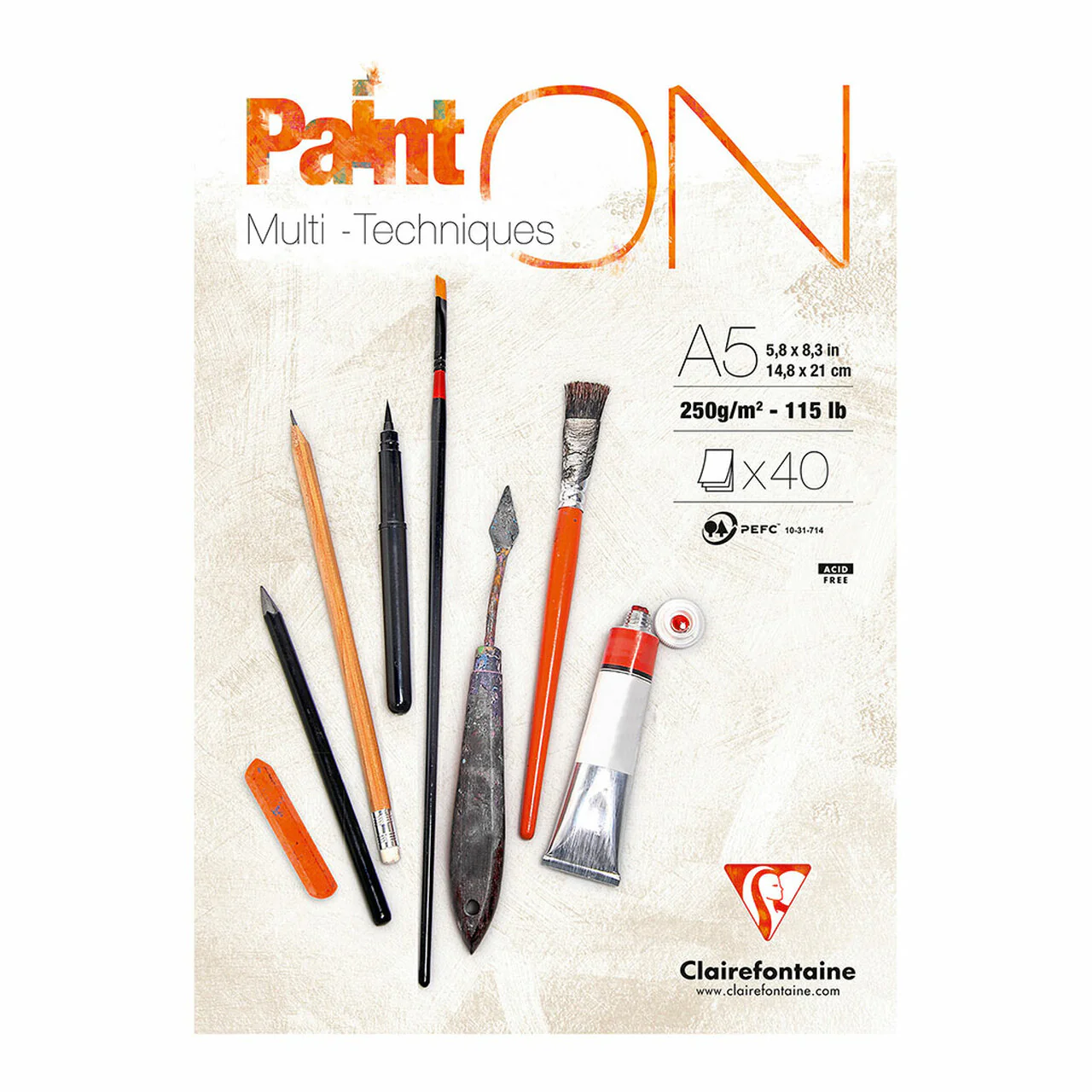 Clairefontaine Painton Pad White 40 Sheets - Nail Gallerys