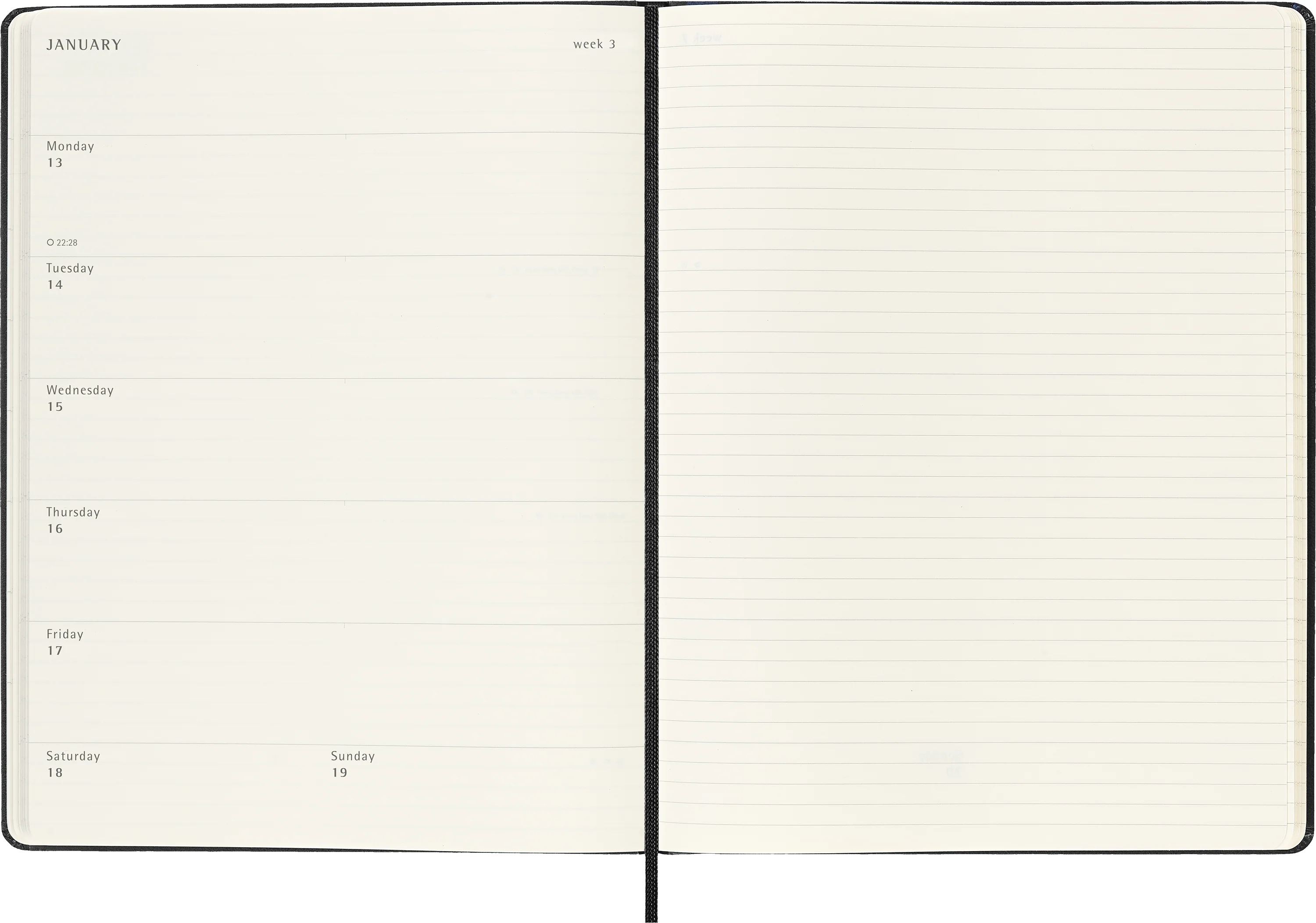 Moleskine 12 Month Weekly + Notes HC XL Diaries - Nail Gallerys