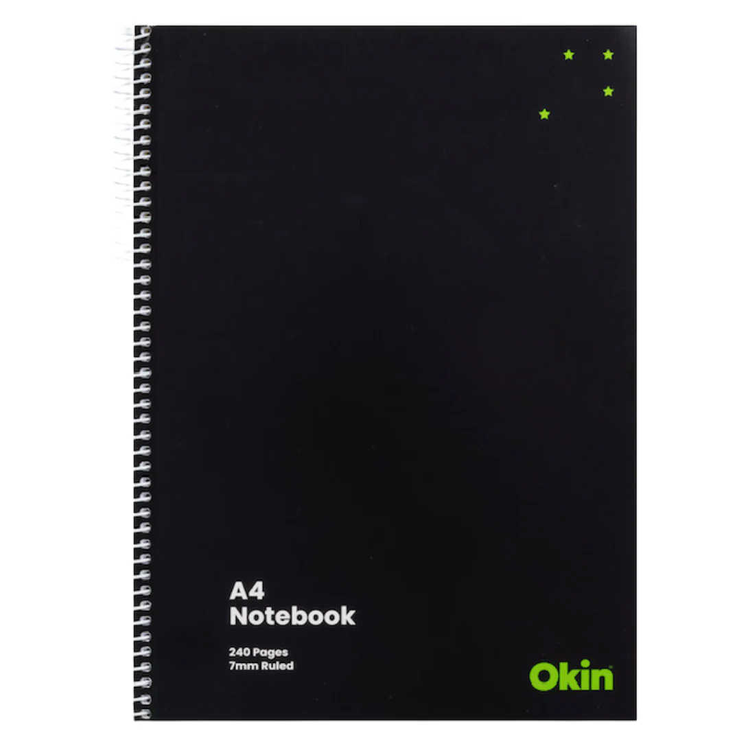 Okin Spiral Notebook A4 Soft Cover - Packs of 3 - Nail Gallerys