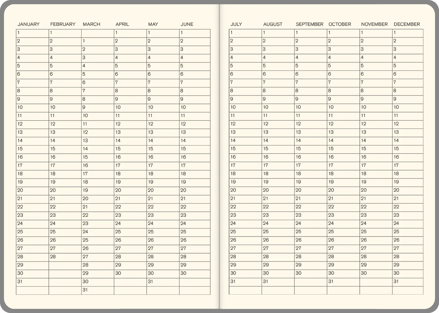Collins Lifestyle A5 Undated Diaries - Nail Gallerys
