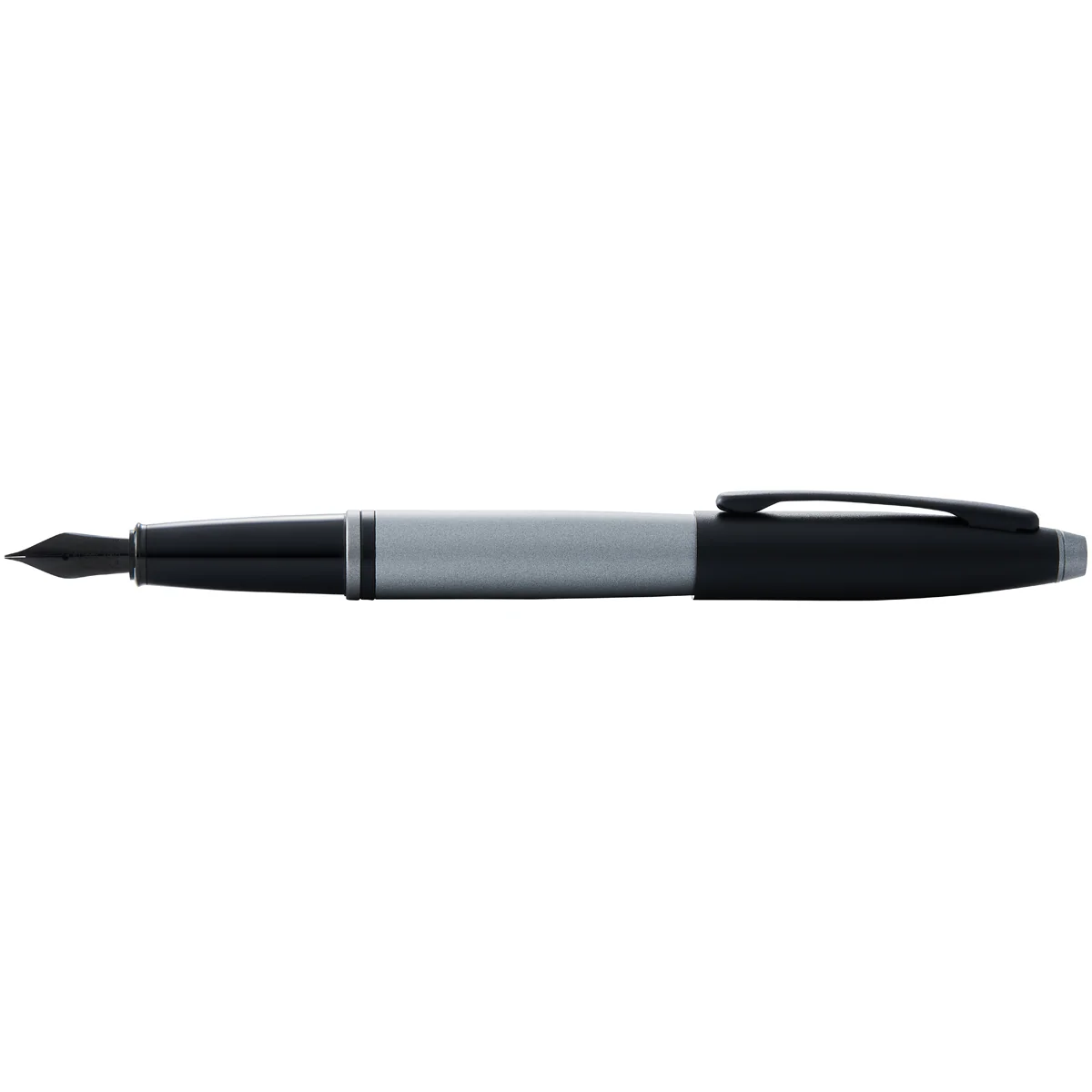 Cross Calais Matt Grey and Black Lacquer Fountain Pens - Nail Gallerys