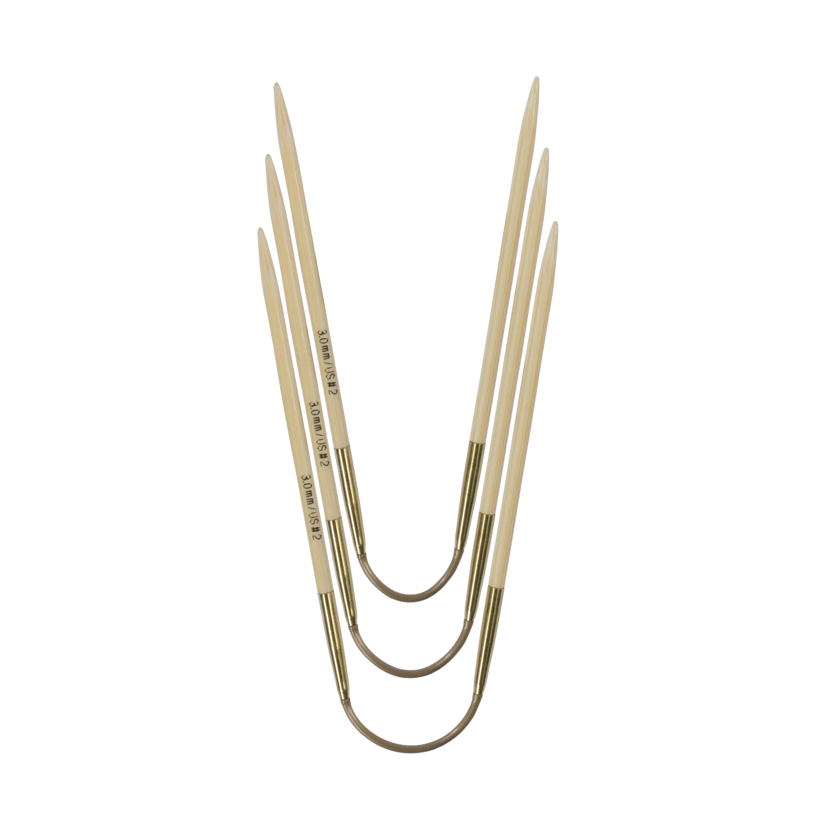 Addi Crasy Trio Bamboo Needles 24cm - Nail Gallerys