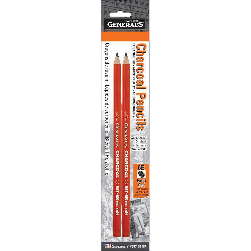 General's Charcoal Artist's Quality Pencil Sets of 2 - Nail Gallerys