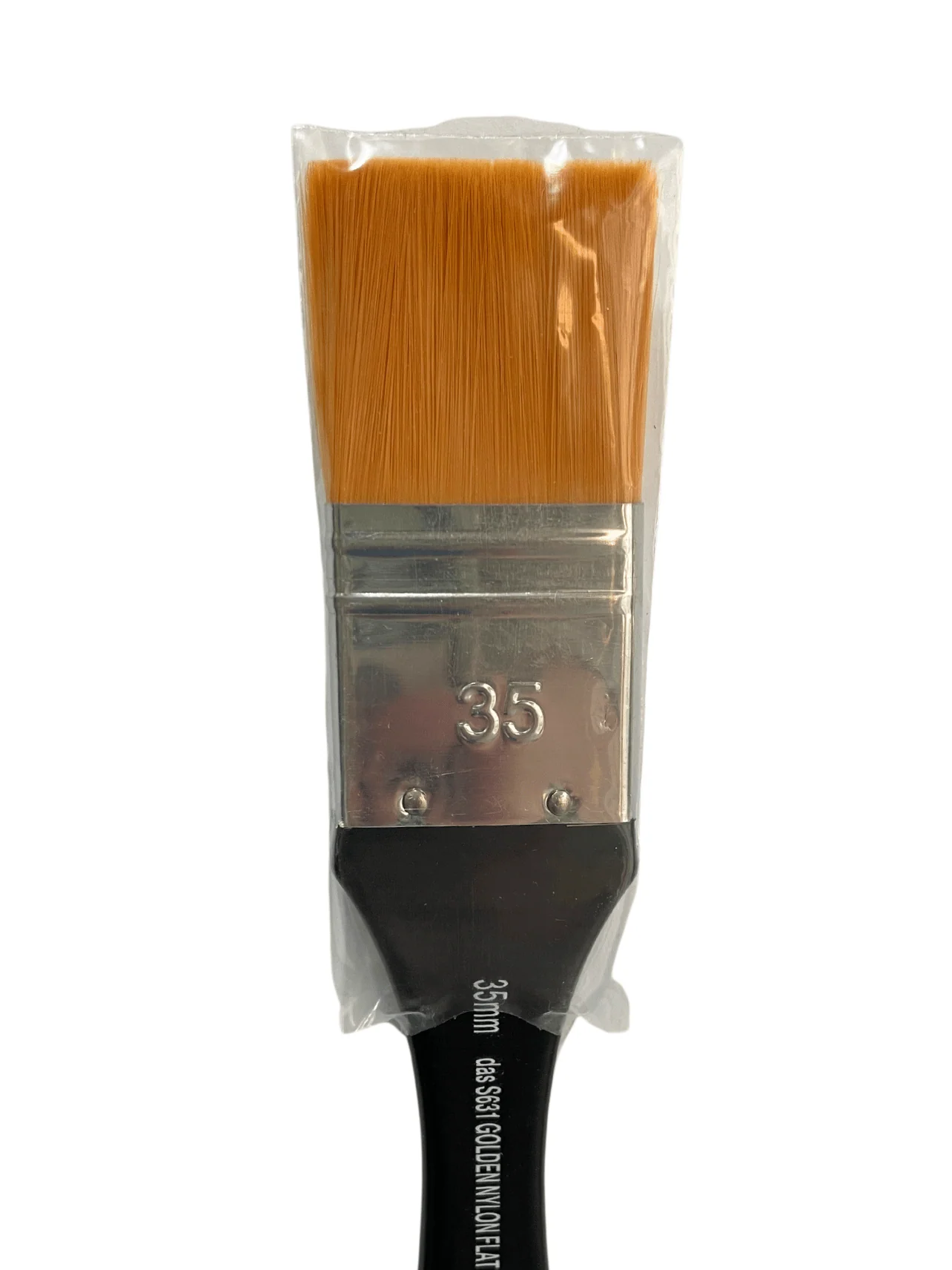 Das S631 Golden Nylon Flat Brushes - Nail Gallerys