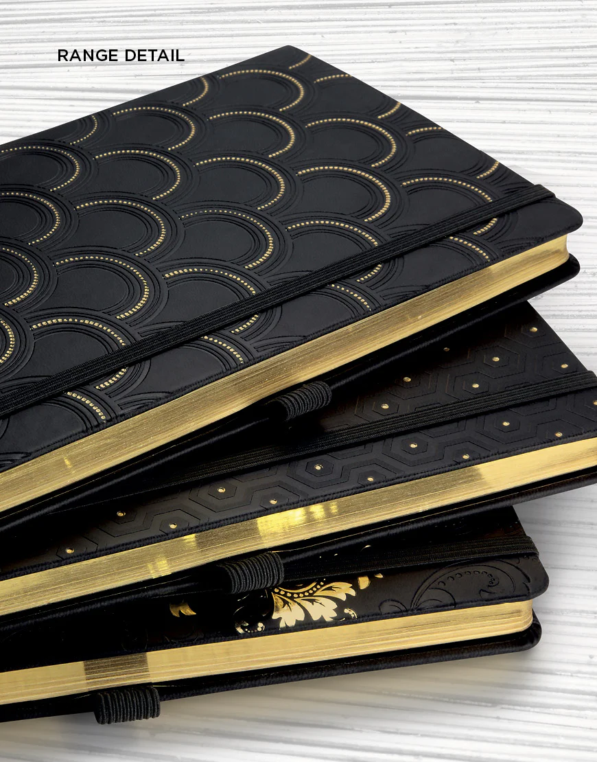Castelli A5 Ruled Gold Notebooks - Nail Gallerys
