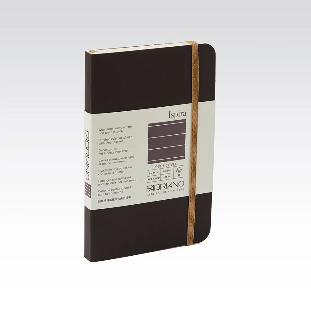 Fabriano Ispira Soft Cover 85gsm Lined 9x14cm Notebooks - Nail Gallerys