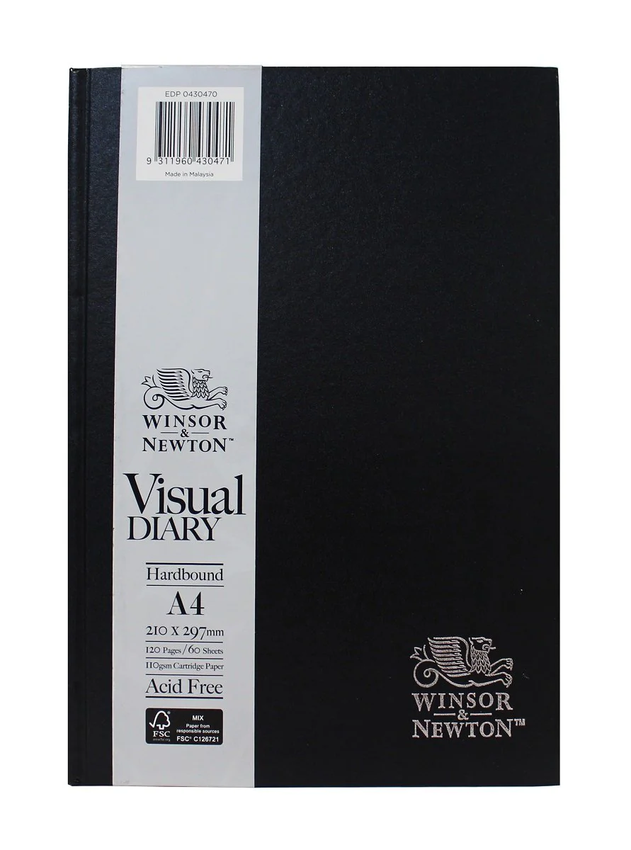Winsor & Newton Hardbound 110gsm 60 Sheet Visual Diaries - Nail Gallerys