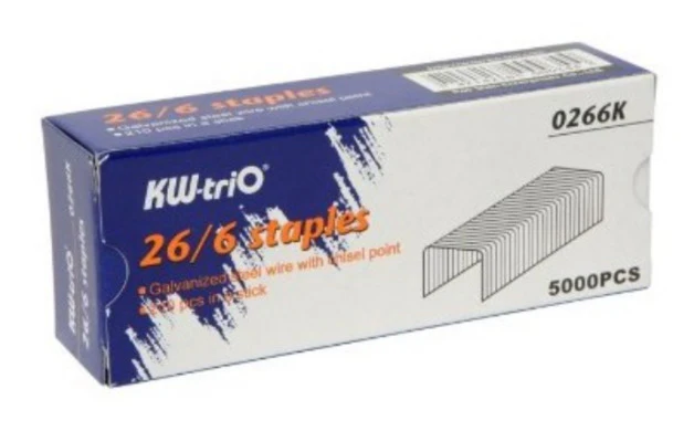 Kw-Trio Staples 26/6 Box - Nail Gallerys