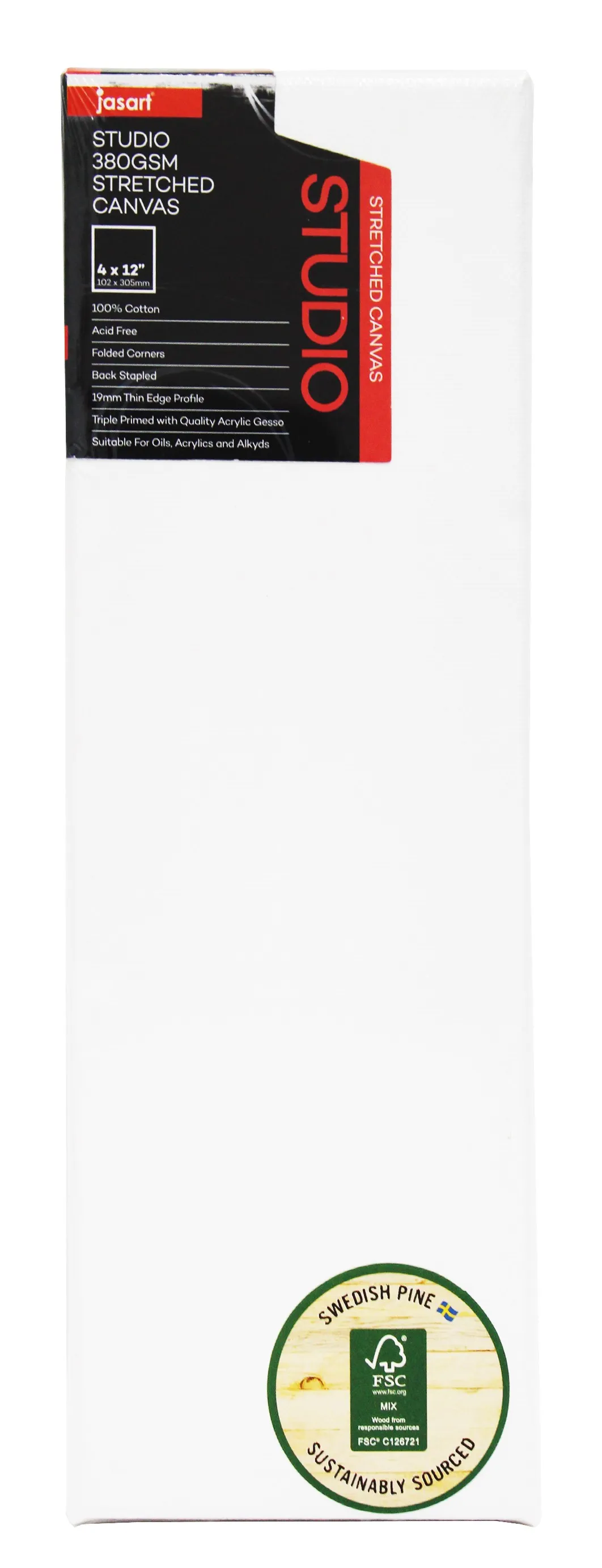 Jasart Studio 3/4 Inch Thin Edge Canvases Pack of 8 - Nail Gallerys