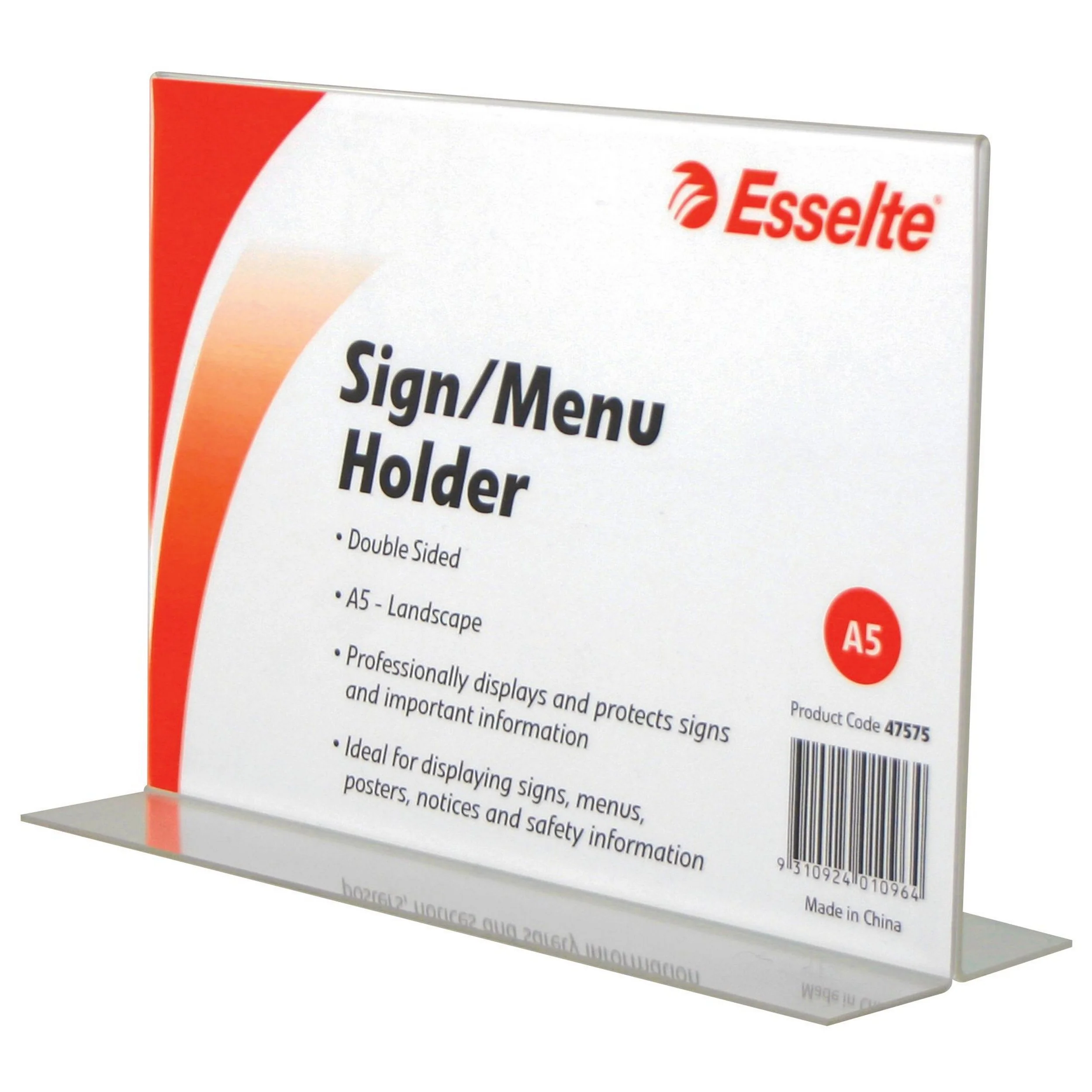 Esselte Sign/menu Holder 2 Sided A5 - Nail Gallerys