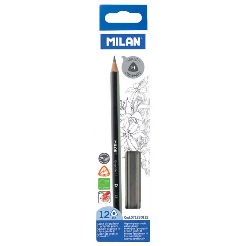 Milan Triangular Graphite Pencils Set Of 12 - Nail Gallerys