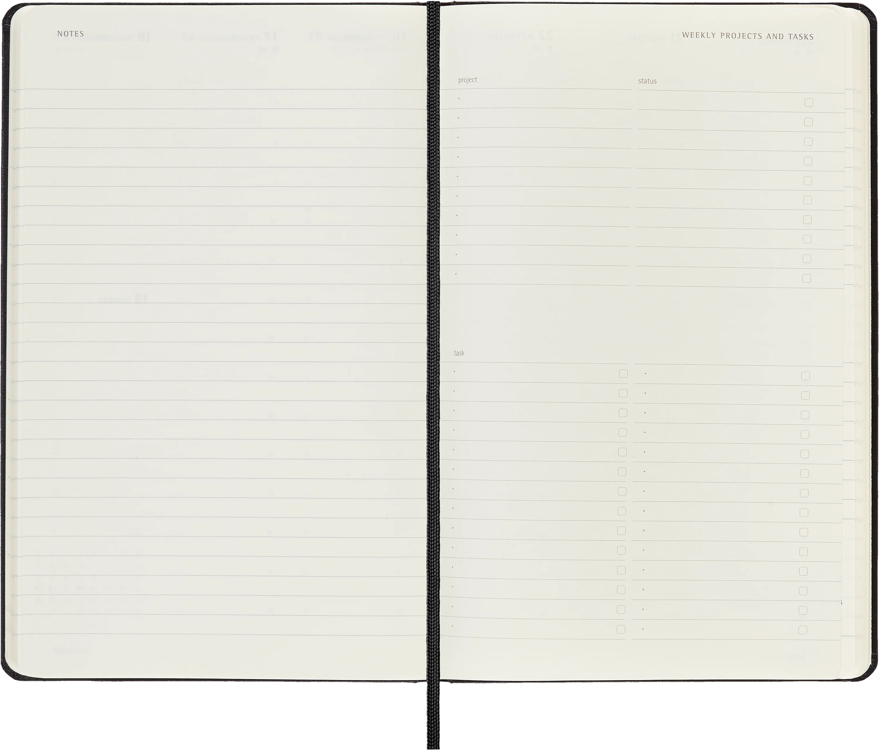 Moleskine 12 Month Professional Weekly Vertical HC Black Diaries - Nail Gallerys