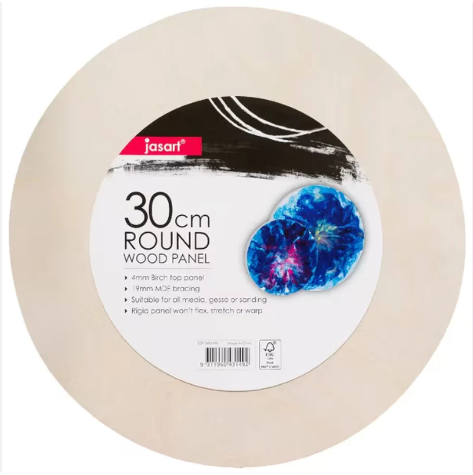 Jasart Round Wood Panels - Nail Gallerys