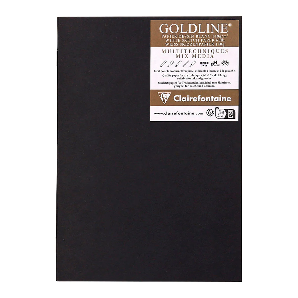 Clairefontaine Goldline White 140gsm 20 sheet Sketchbooks - Nail Gallerys