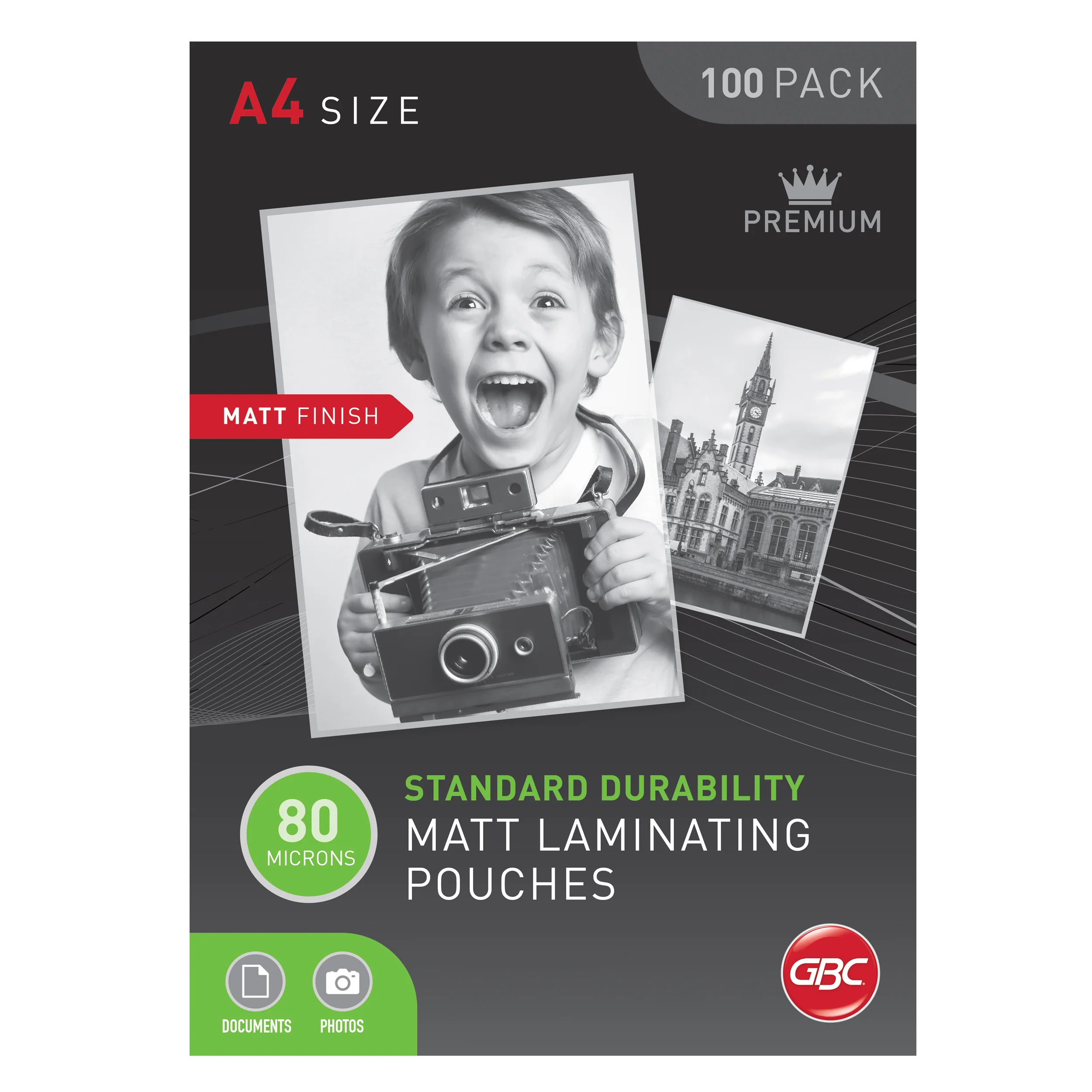 GBC A4 80 Micron Matt Laminating Pouches - Nail Gallerys