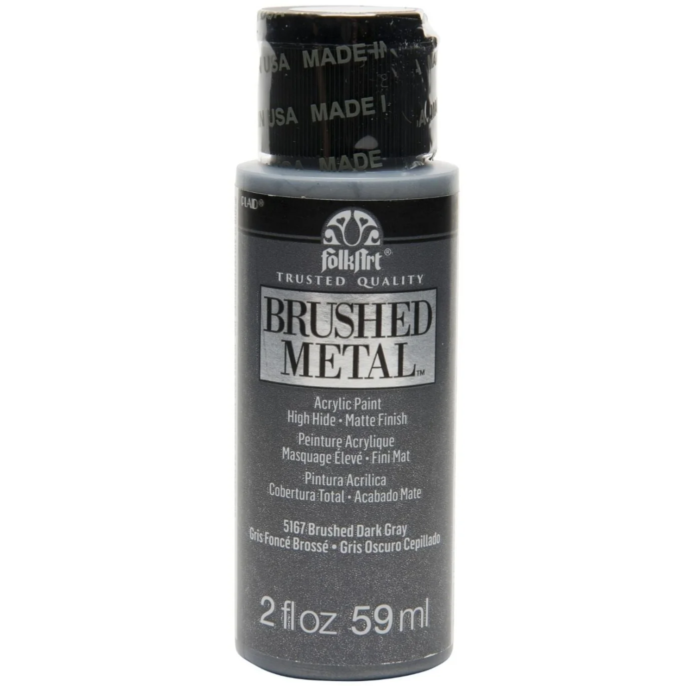 FolkArt Brushed Metal Acrylic Paints 59ml - Nail Gallerys