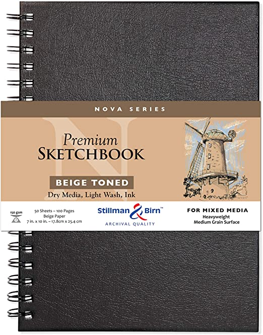 Stillman & Birn Nova Beige Spiral Sketchbooks 150gsm - Nail Gallerys