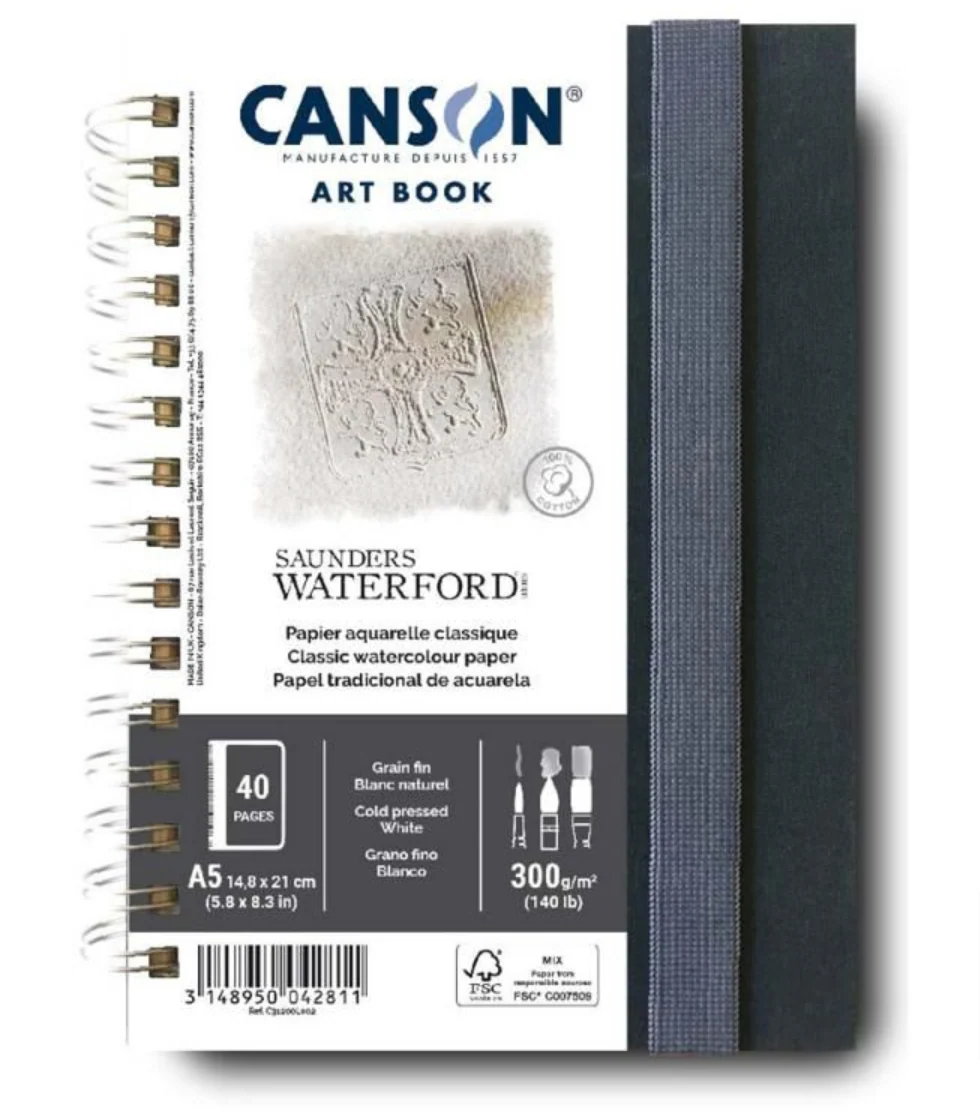 Canson Saunders Waterford 300gsm Cold Press Art Books - Nail Gallerys