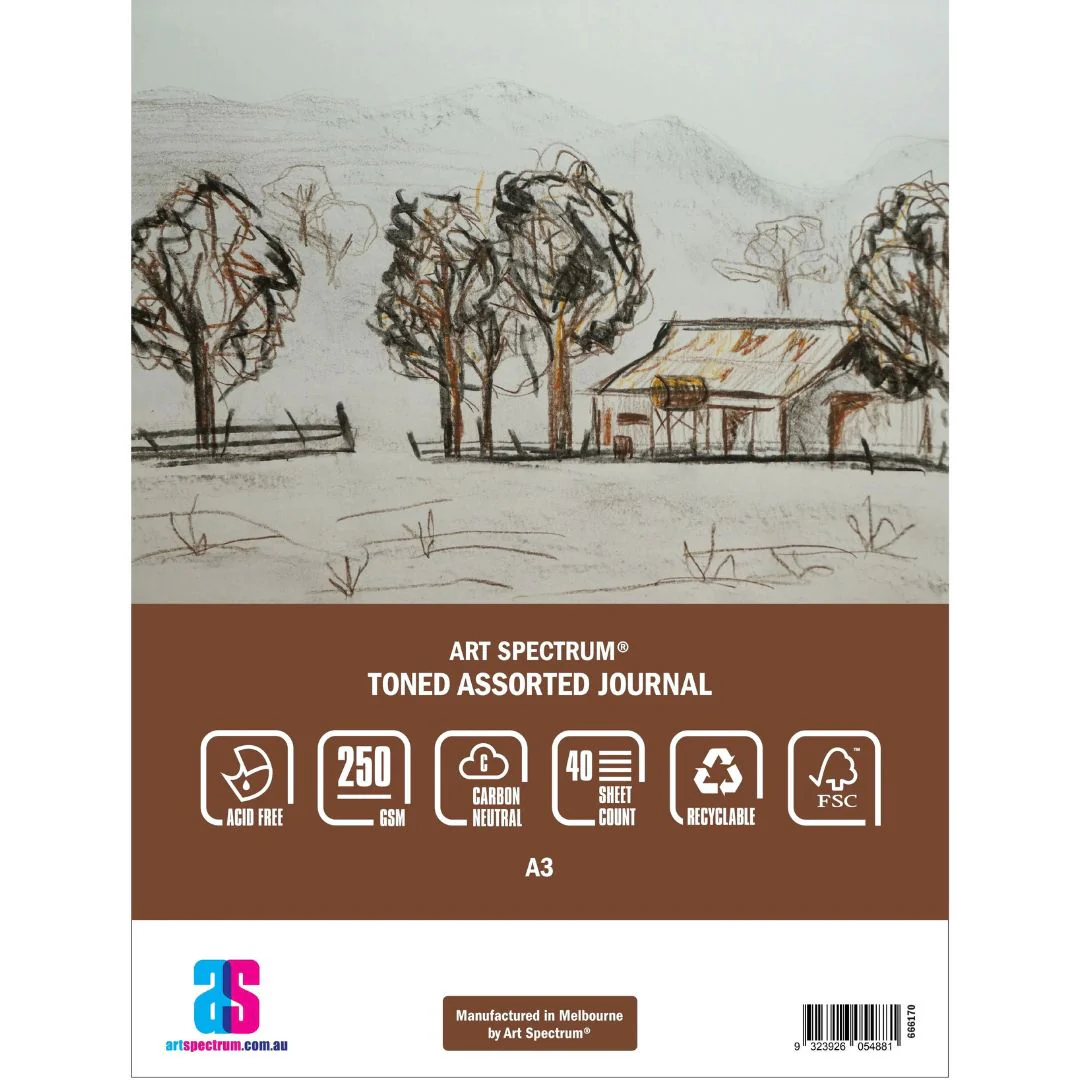 Art Spectrum Assorted 250gsm 40 Sheet Toned Pads - Nail Gallerys