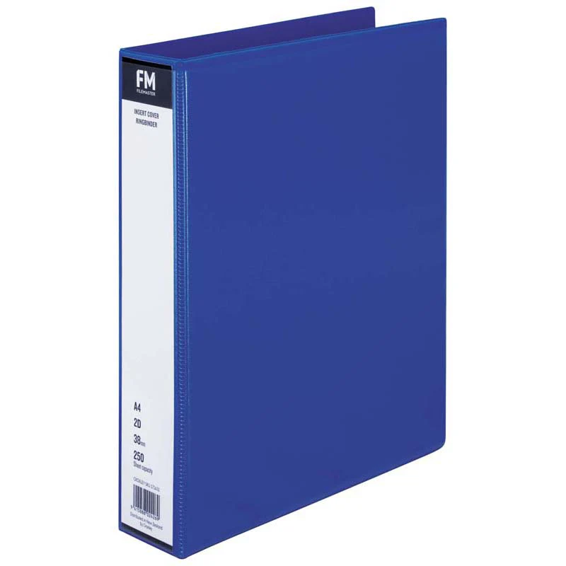 FM Ring Binder Overlay A4 2d Rings 38mm Capacity Cover - Nail Gallerys