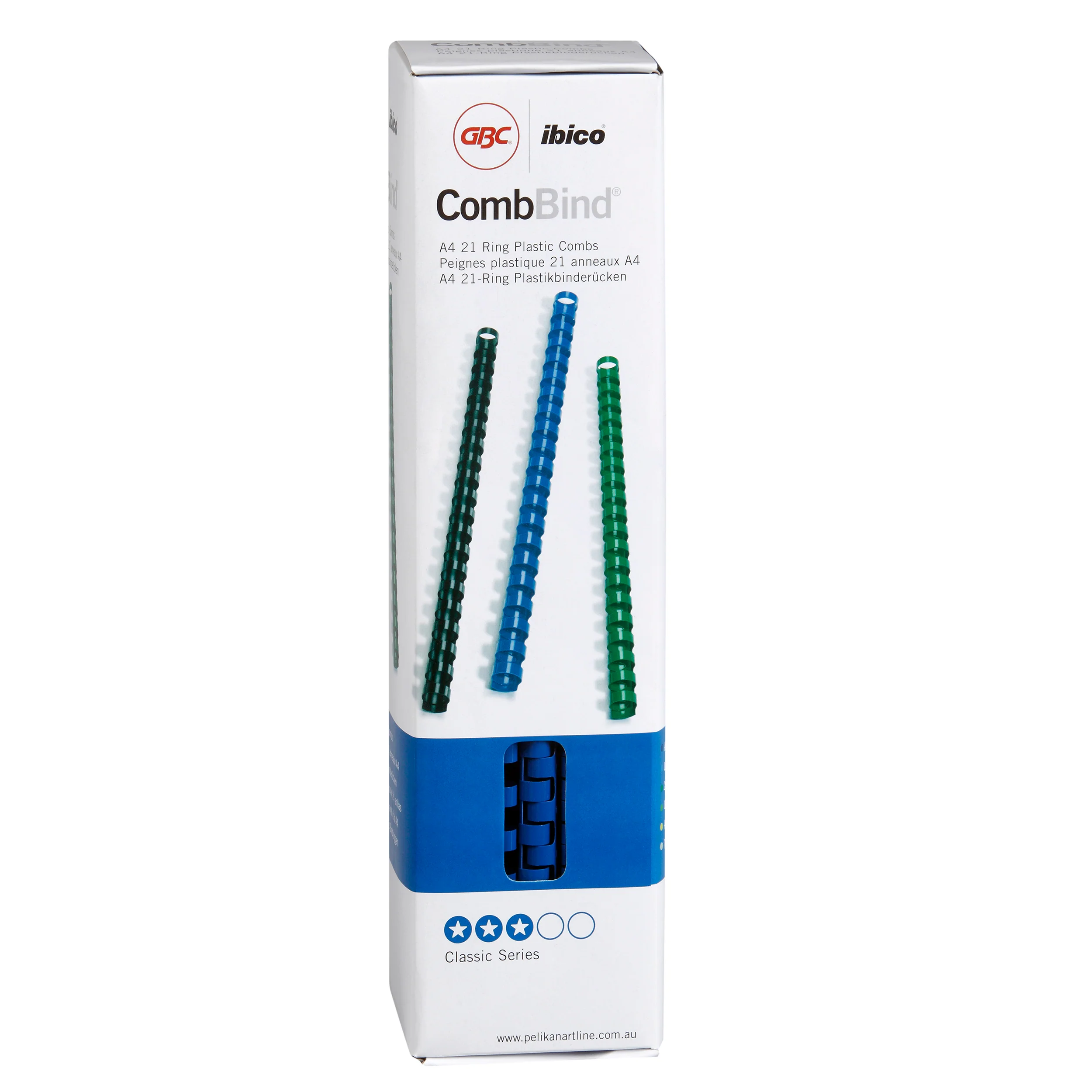 GBC Plastic 21 Loop 10mm Blue Pack - Nail Gallerys