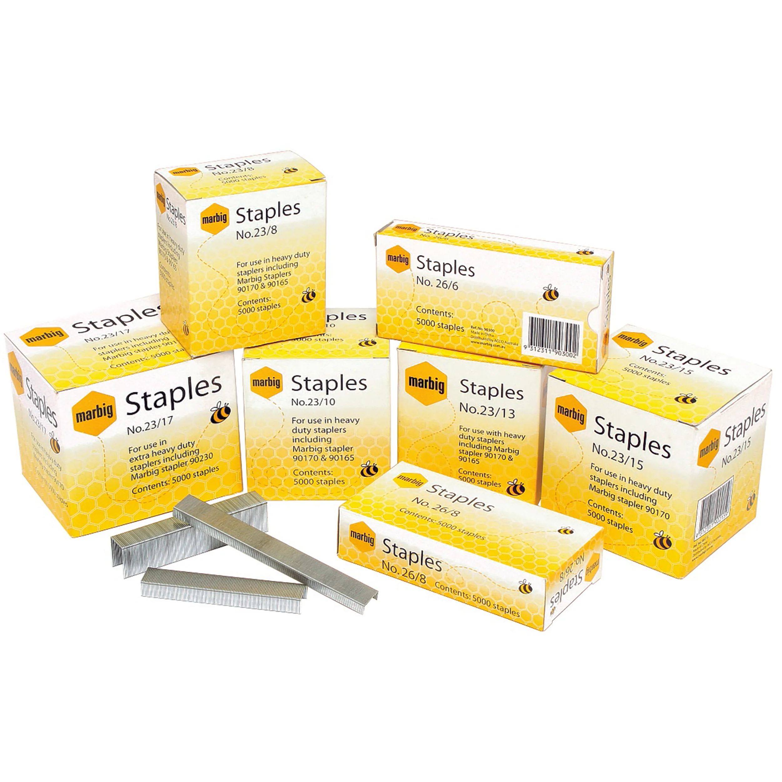 Marbig Staples Box Of 5000 Heavy Duty - Nail Gallerys