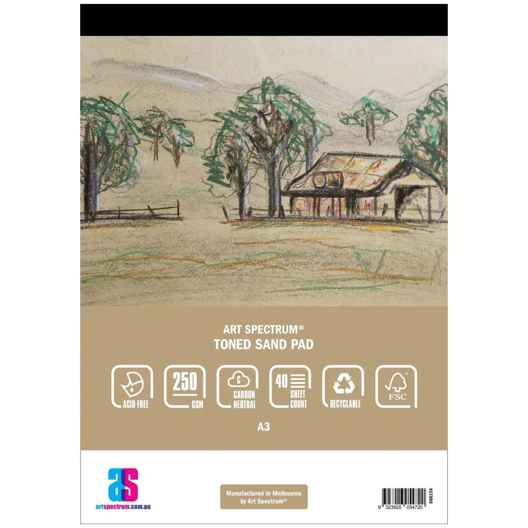 Art Spectrum Sand 250gsm 40 Sheet Toned Pads - Nail Gallerys