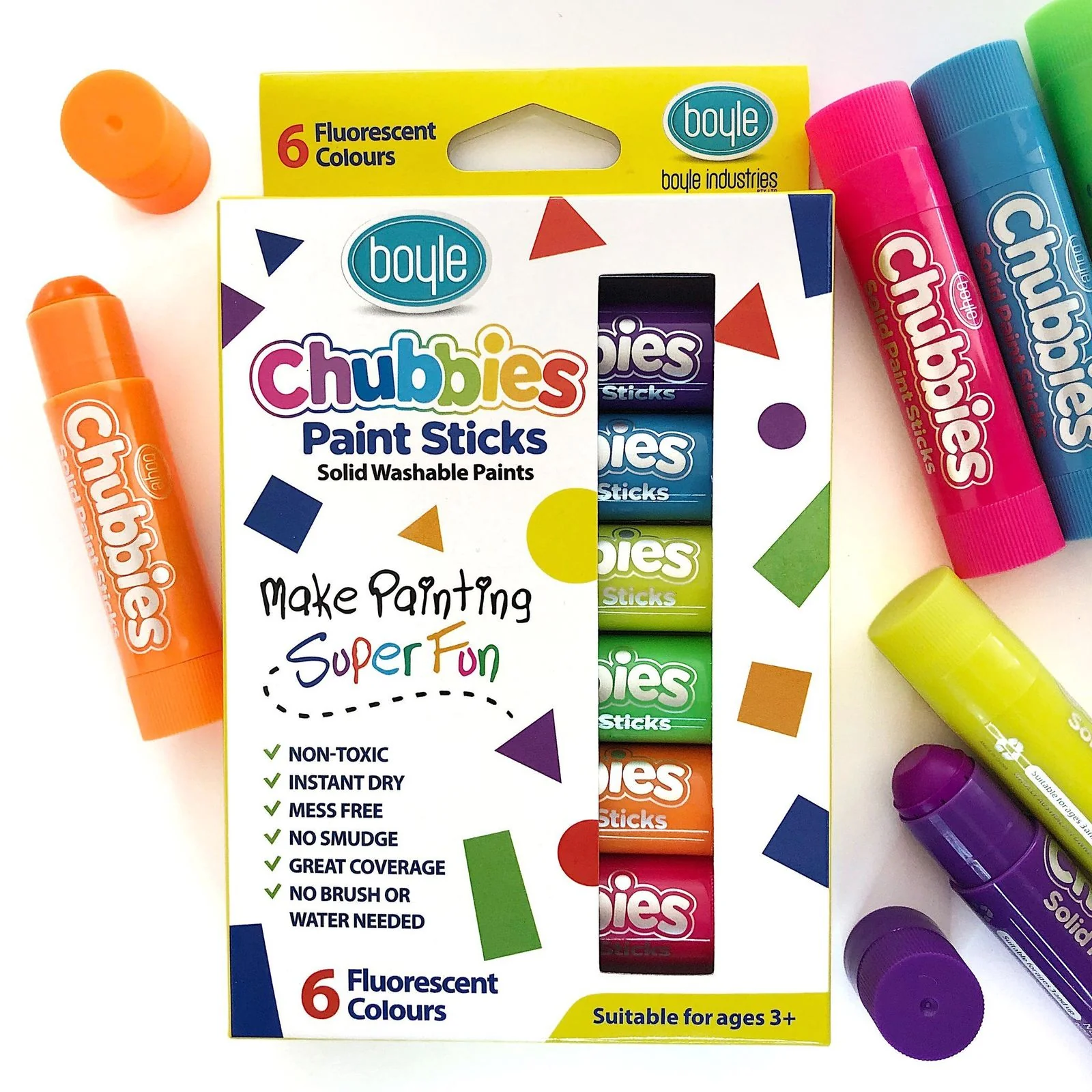 Boyle Chubbies Paint Sticks Set Of 6 - Nail Gallerys