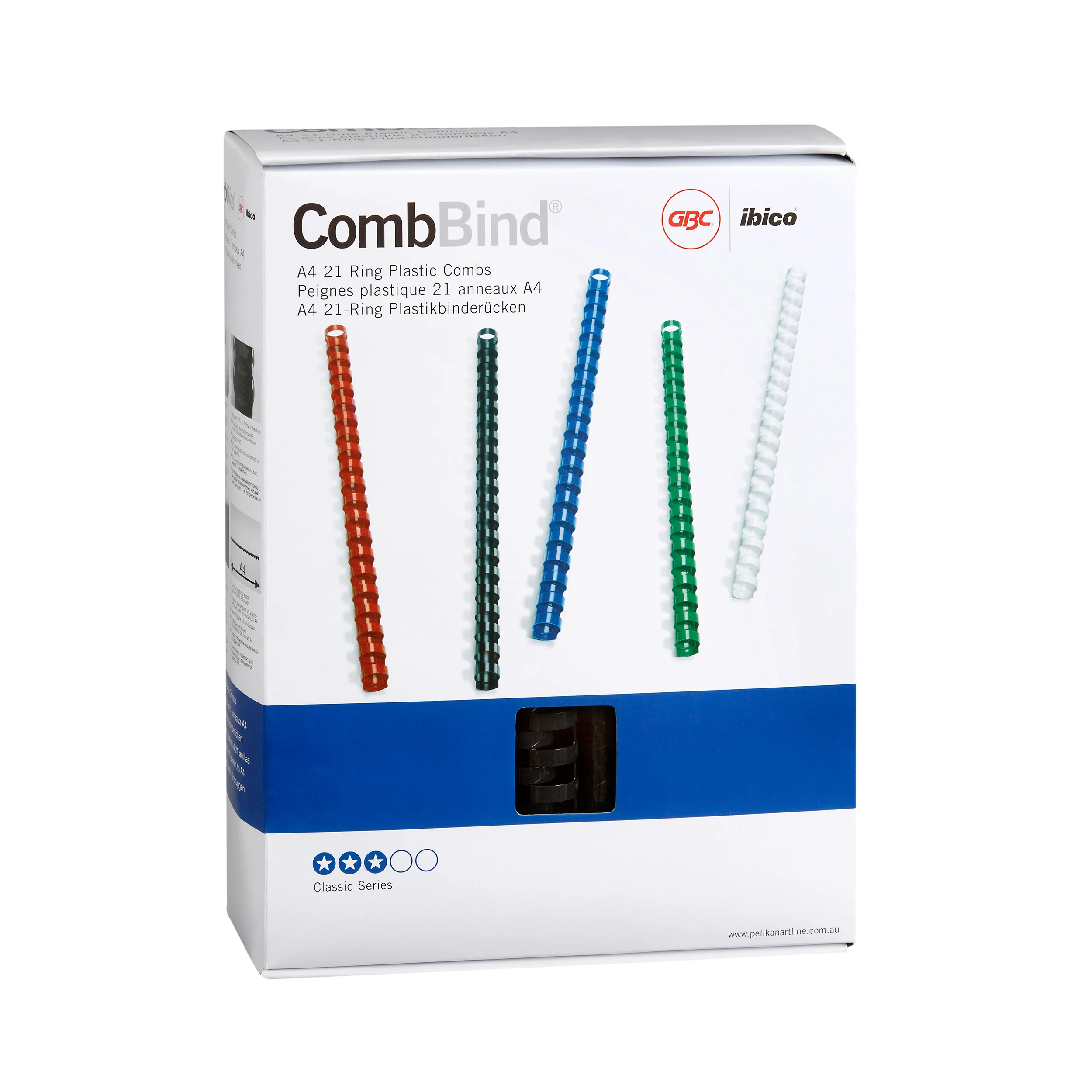 GBC Plastic 21 Loop 25mm Black Pack - Nail Gallerys