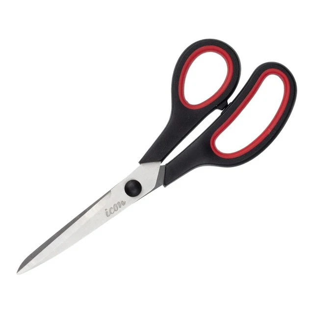 Icon Scissor Soft Grip Black Handle - Nail Gallerys