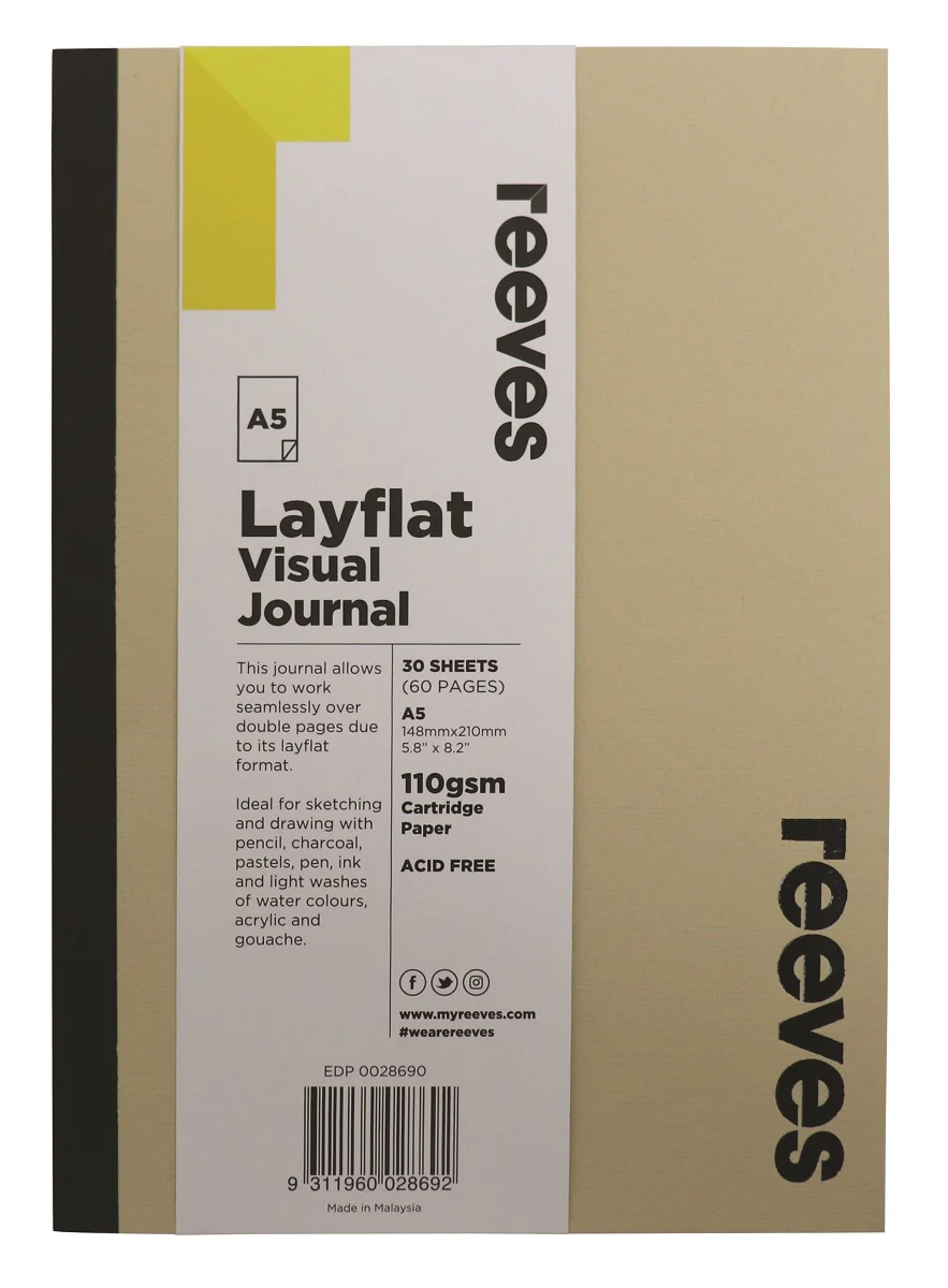 Reeves A5 Layflat 30 Sheet Visual Journals - Nail Gallerys