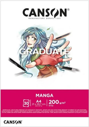 Canson Graduate Manga 200gsm 30 Sheet Pads - Nail Gallerys