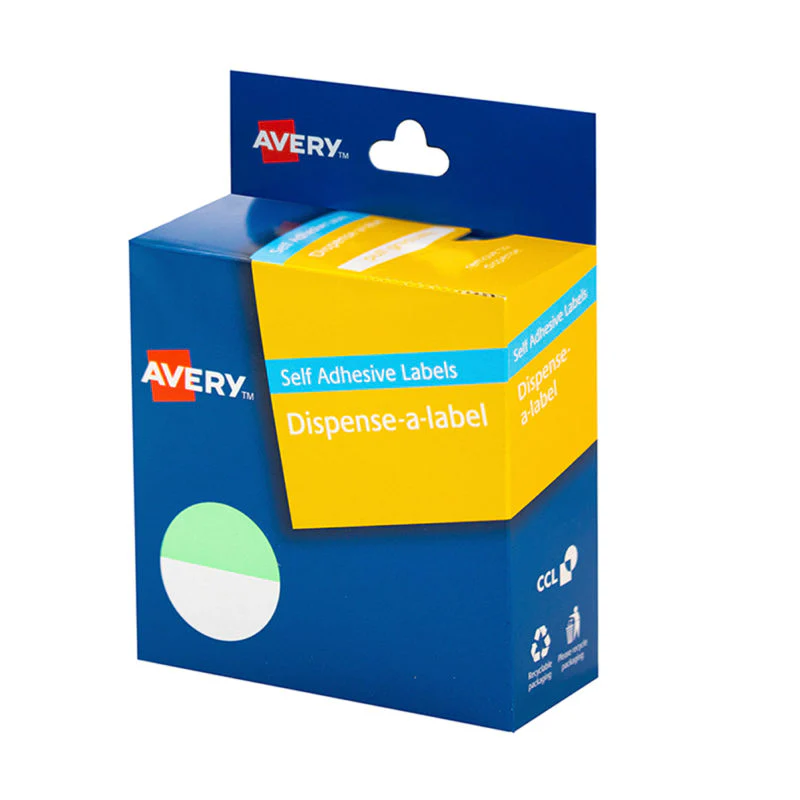 Avery Label Dispenser Round 24mm 300 Pack - Nail Gallerys