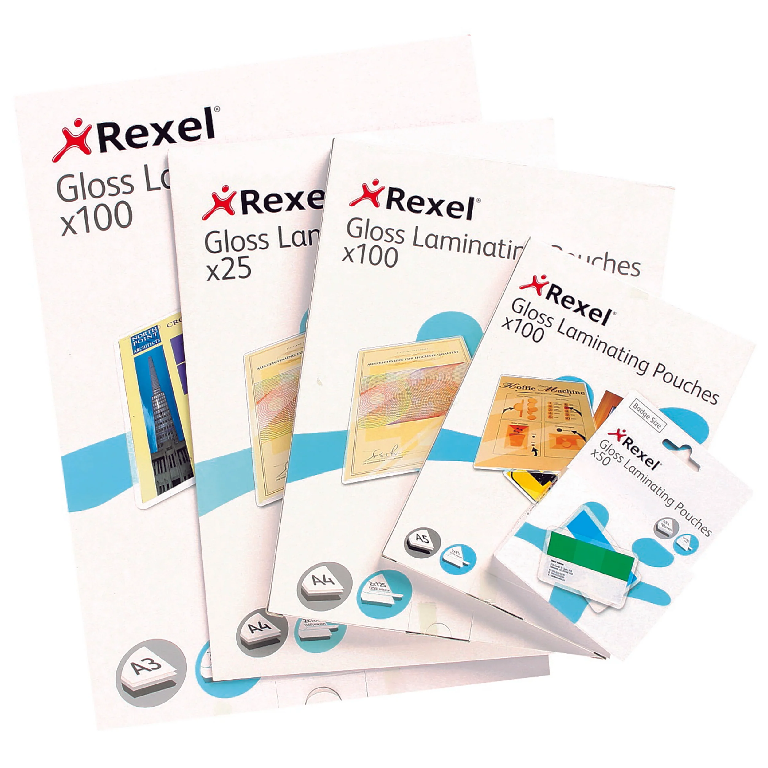 Rexel  Laminating Pouch 75 Micron Pack Of 100 - Nail Gallerys