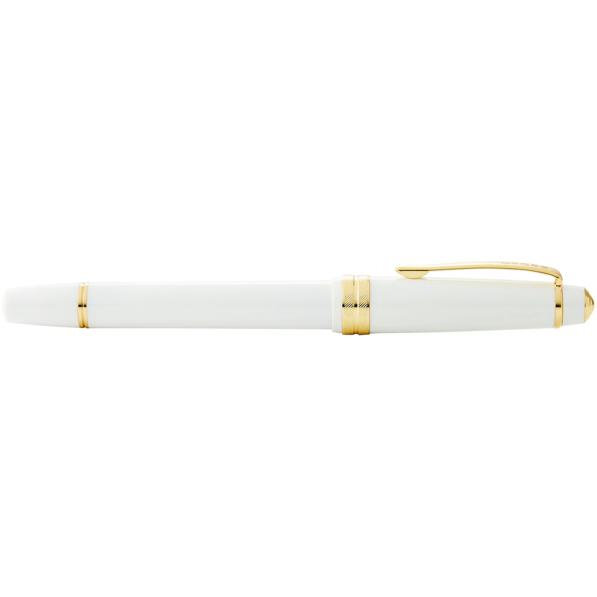 Cross Bailey Light Polished White Resin and Gold Tone Fountain Pens - Nail Gallerys