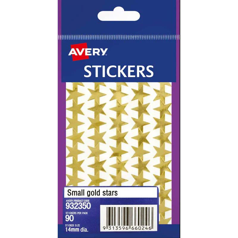 Avery Label Stars Small 90 Pack - Nail Gallerys