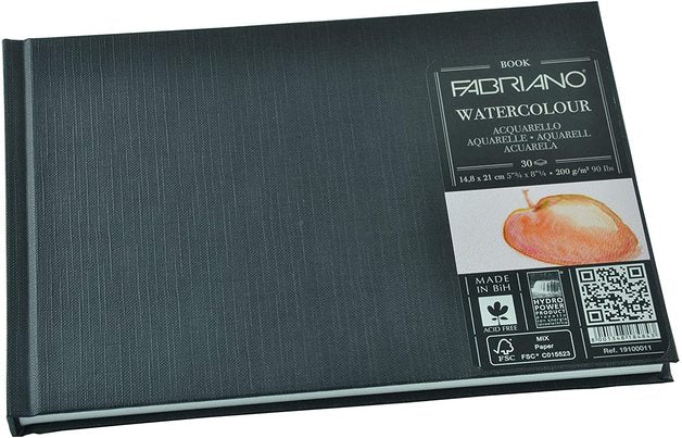 Fabriano Watercolour Bound 200gsm 30 Sheet Books - Nail Gallerys