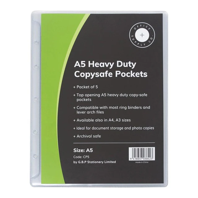OSC Copysafe Pockets Heavy Duty - Pack Of 5 - Nail Gallerys