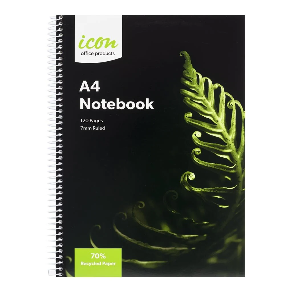 Icon Spiral Notebook Soft Cover 120 Pg - Pack Of 3 - Nail Gallerys
