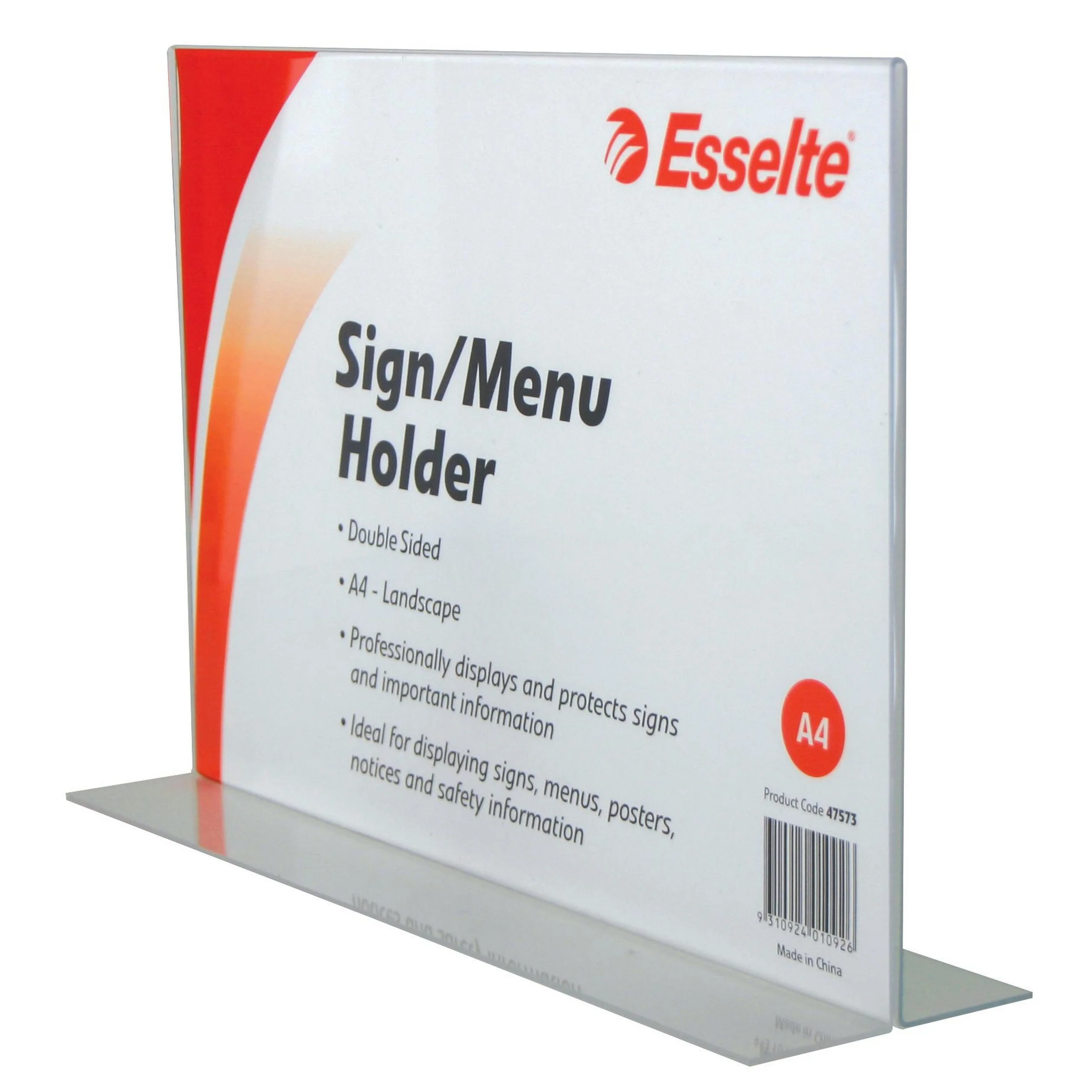 Esselte Sign/menu Holder 2 Sided A4 - Nail Gallerys