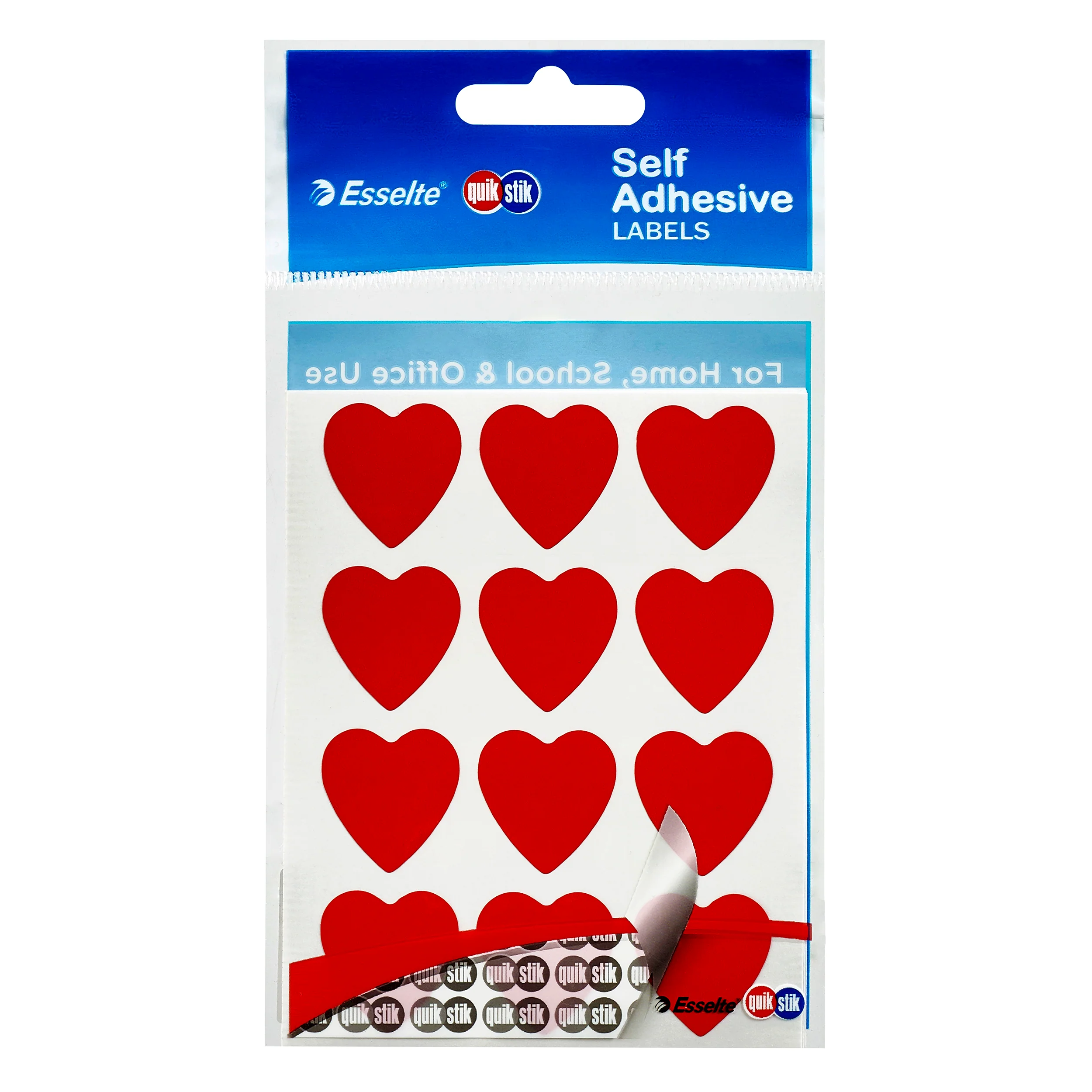Quikstik Labels Heart 48 Labels - Nail Gallerys